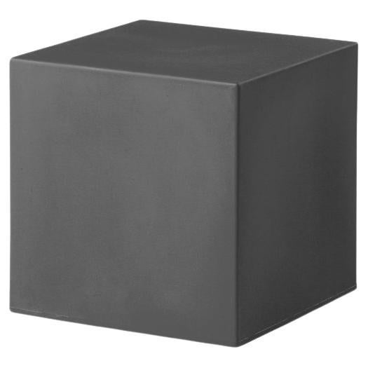 Elephant Grey Cubo Pouf Stool by SLIDE Studio For Sale