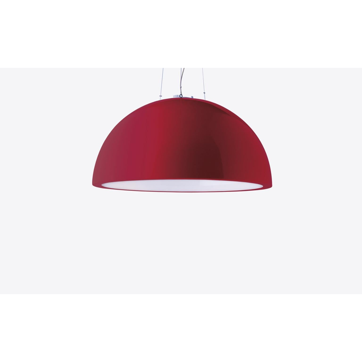 Italian Elephant Grey Cupole 80 Hanging Lamp by Giò Colonna Romano For Sale