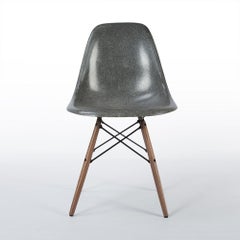 Elephant Grey Herman Miller Eames DSW Side Shell Chair