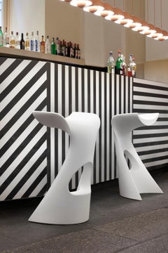 Elephant Grey Koncord High Stool by Karim Rashid