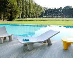 Elephant Grey Low Lita Lounge Chaise Longue by OTTO Studio