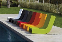 Elephant Grey Twist Rocking Low Chair by Prospero Rasulo