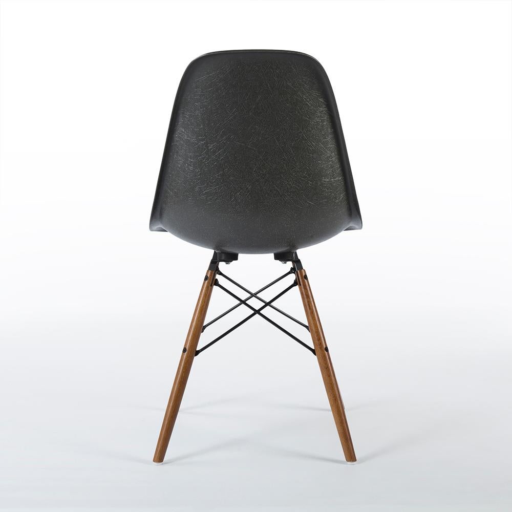 American Elephant Grey Vitra Eames DSW Fiberglass Dining Side Shell Chair