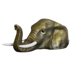 Testa di elefante in ottone realizzata a mano, Edizioni Molto