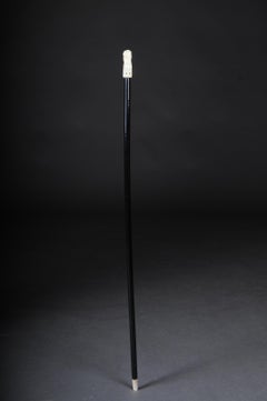 Elephant Head Walking Stick / Promenade Stick Bone, circa 1890