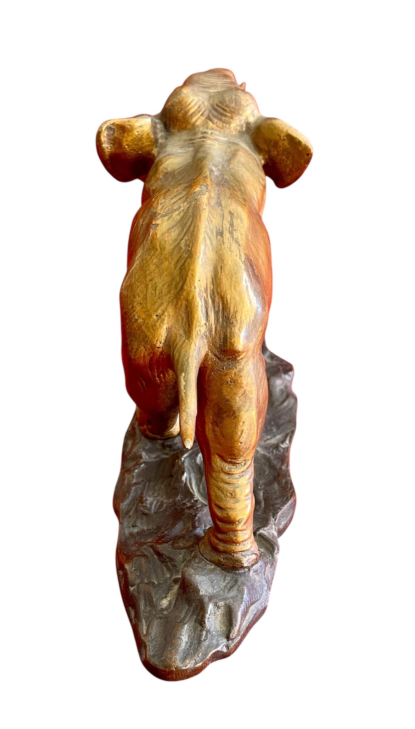 Elefante in bronzo di Ernest Louis Adnin (1881-1957) in vendita 4