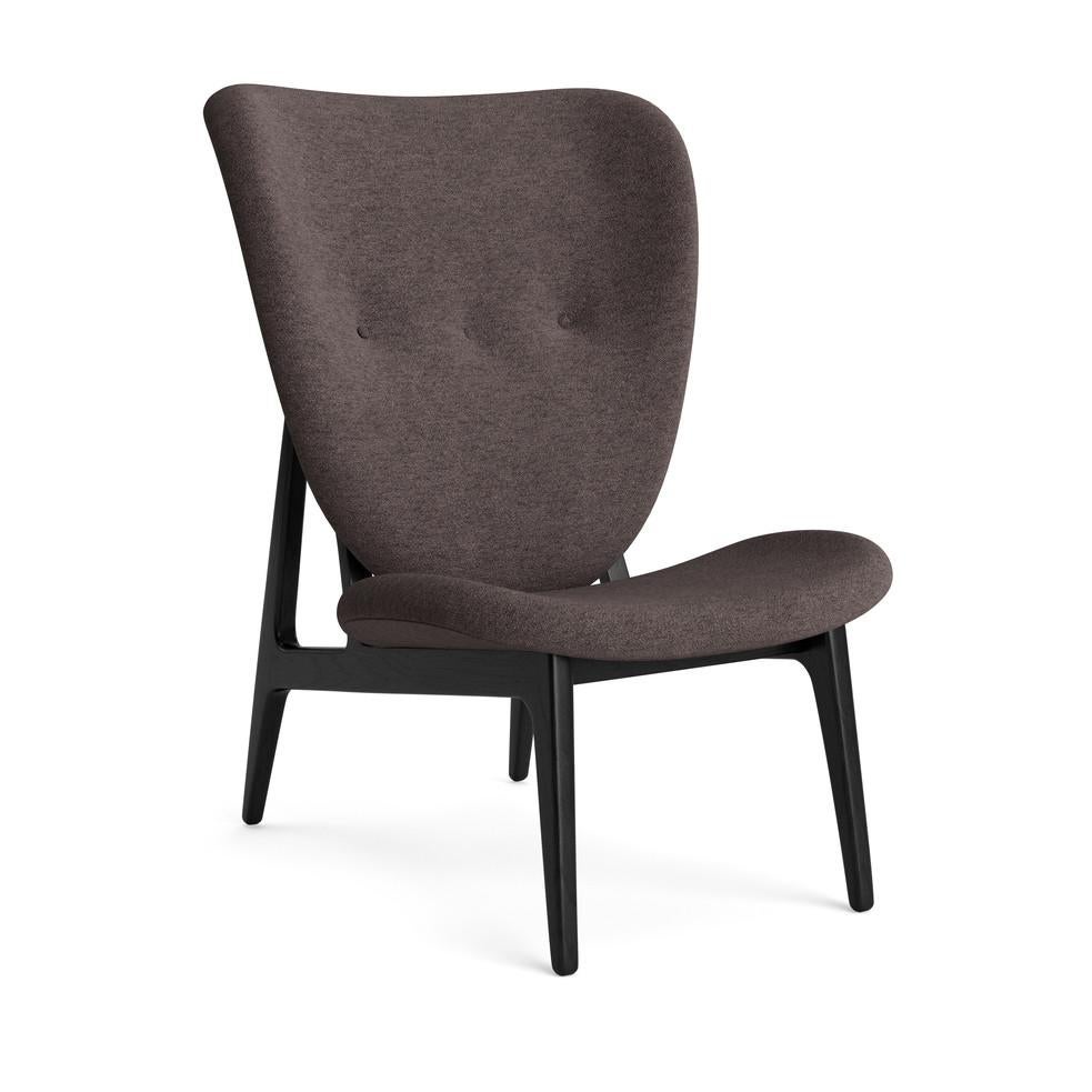 Scandinavian Modern 'Elephant' Lounge Chair by Norr11, Black Oak, Barnum Bouclé For Sale