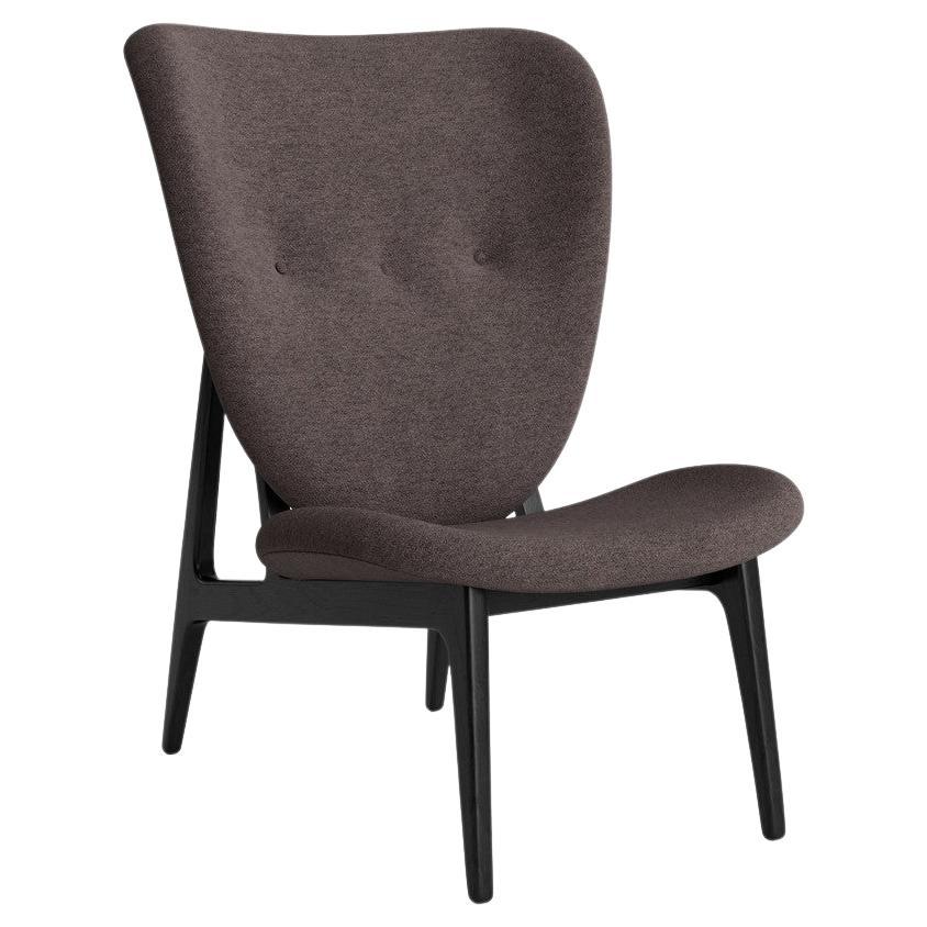 Sedia lounge 'Elephant' di Norr11, Oak nero, Barnum Bouclé