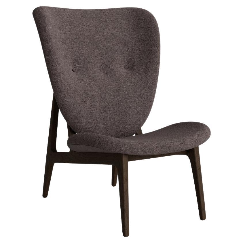 'Elephant' Lounge Chair by Norr11, Dark Smoked Oak, Barnum Bouclé For Sale