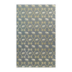 'Elephant Palm' Contemporary, Traditional Wallpaper in Gunmetal/Gold