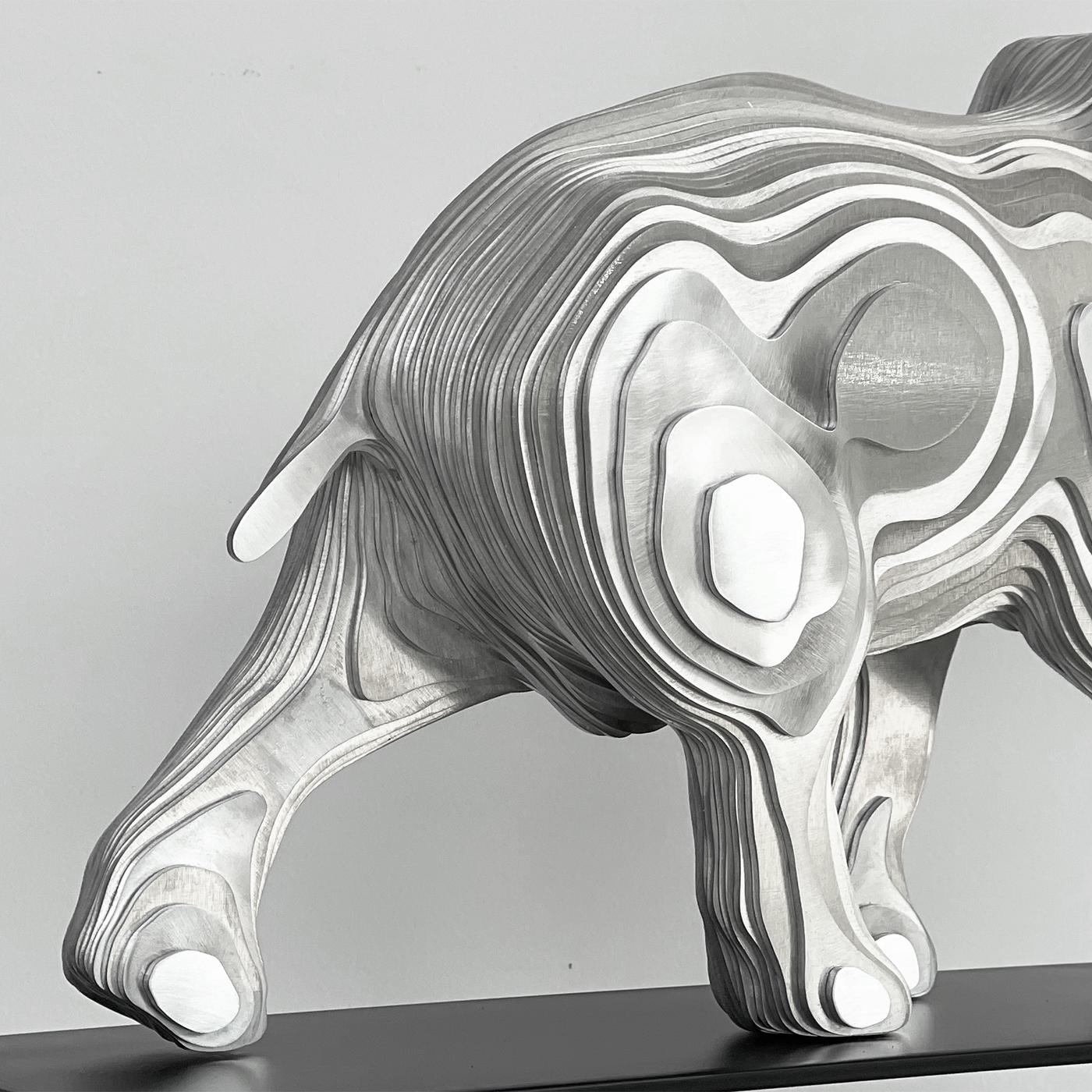 Elephant Polished Sculpture For Sale 1