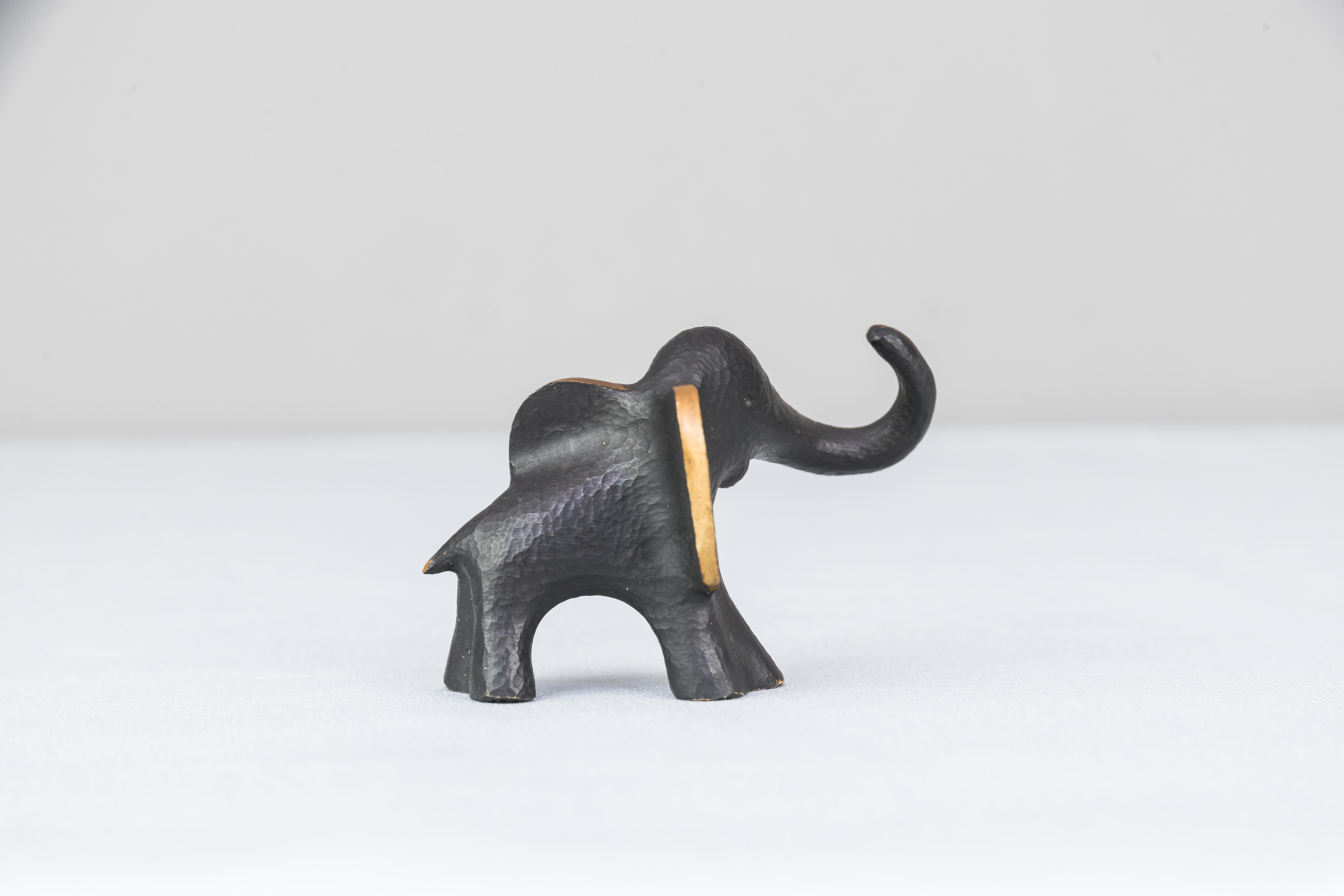 Mid-Century Modern Elephant Ring Holder Figurine by Herha Baller
