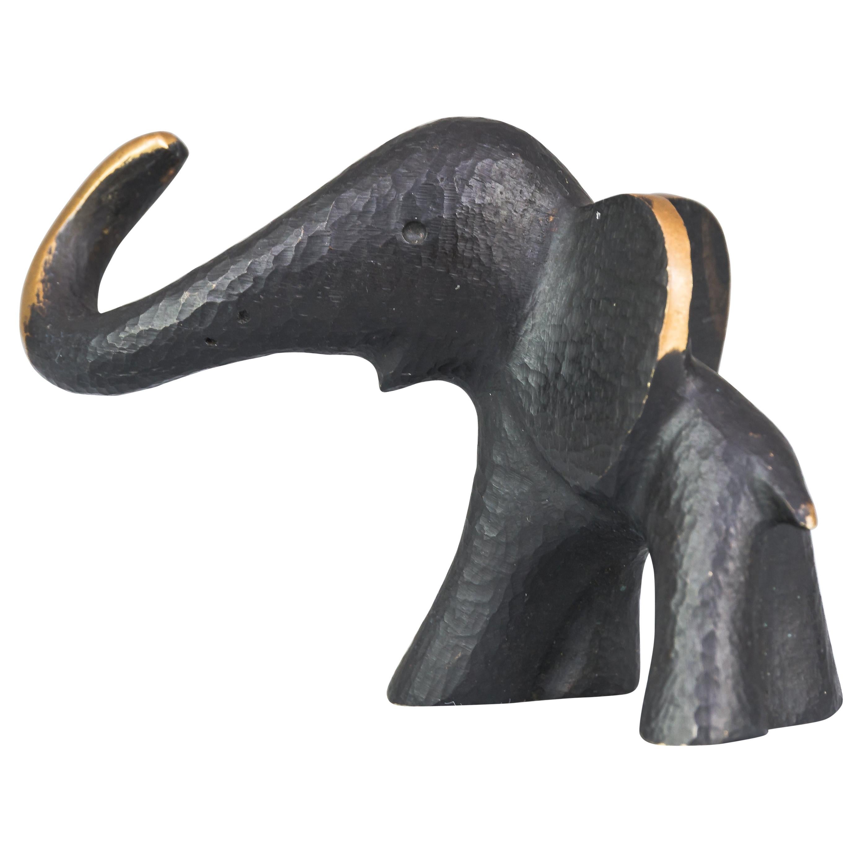 Elephant Ring Holder Figurine by Herha Baller