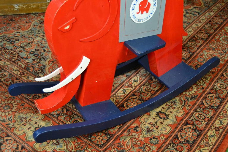 Elephant Rocking Chair for German Shoes Brand Elefanten Schuhe, Wood