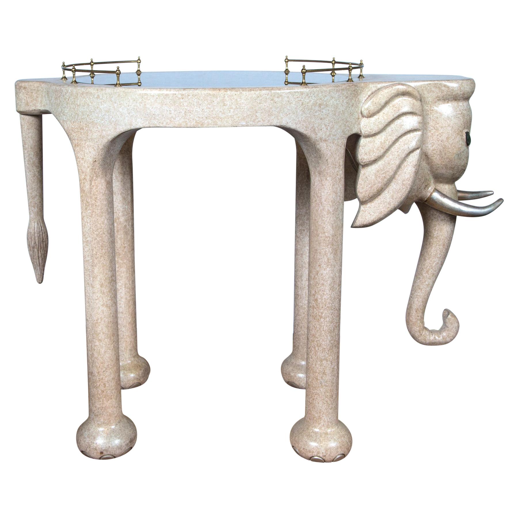 Elephant Rolling Bar Cart For Sale at 1stDibs