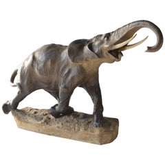 Elephant Sculpture by Antonio Amorgasti in zamak