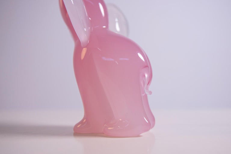 Elephant Sculpture in Pink Murano Glass by Archimede Seguso, 1950s In Good Condition For Sale In Milano, IT