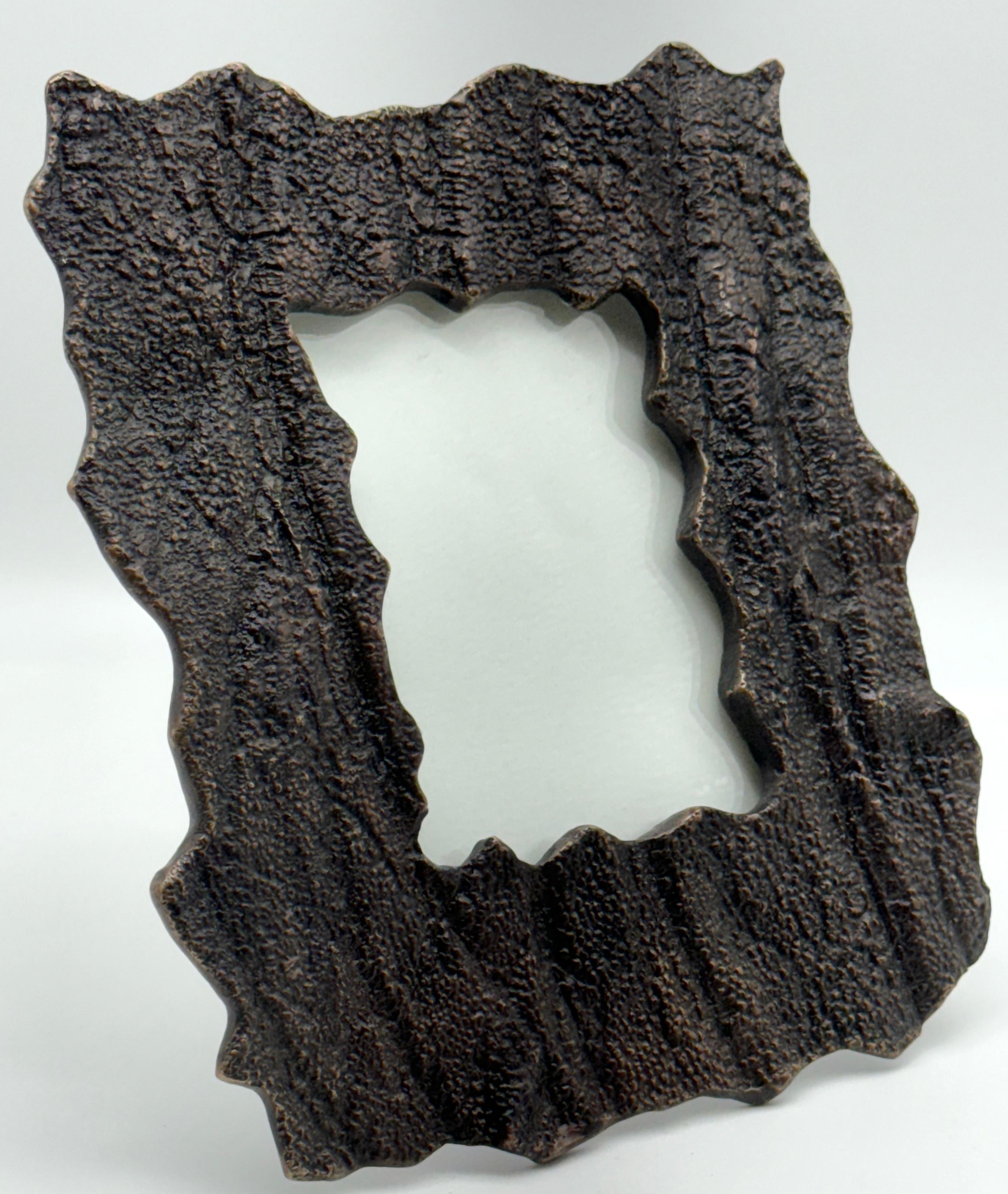 Cast Elephant Skin #4 Bronze Frame by Denis Mathews (British, 1913-1997) For Sale