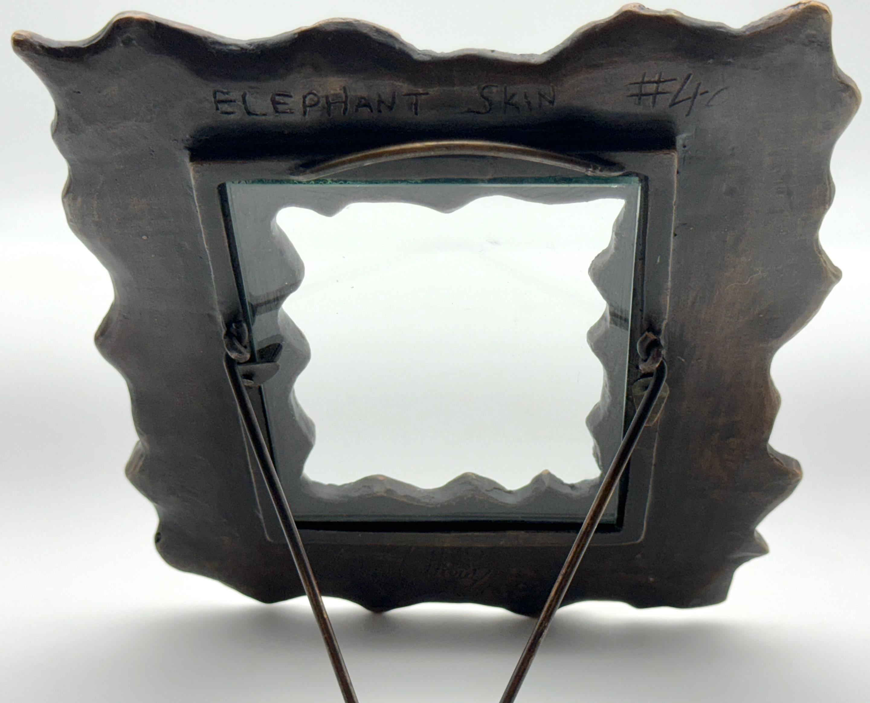 Contemporary Elephant Skin #4 Bronze Frame by Denis Mathews (British, 1913-1997) For Sale