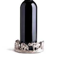 Elephant Sterling Silver Wine Coaster