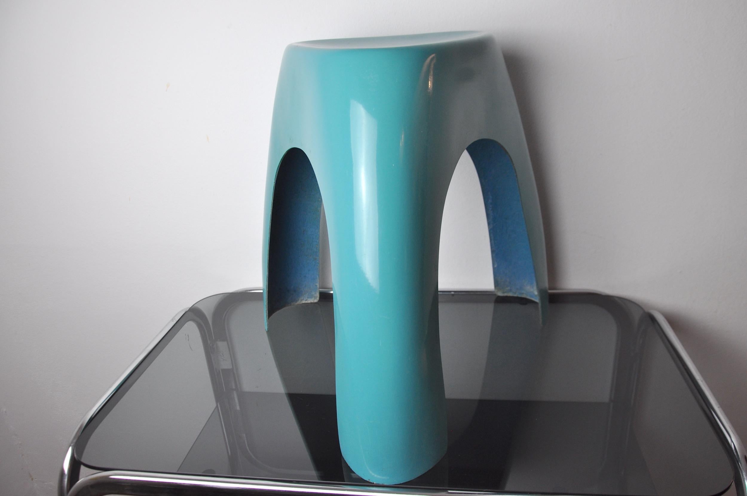 Very beautiful blue stool 