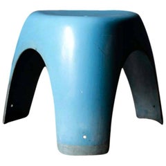 Elephant Stool with Blue Color by Sori Yanagi for Kotobuki