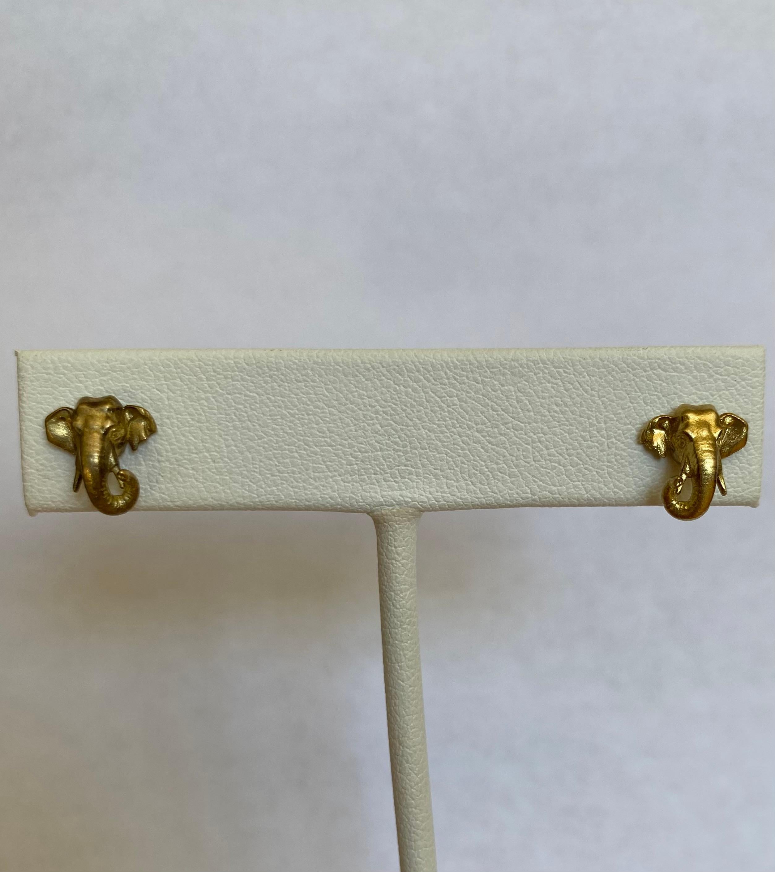 Elephant studs In New Condition For Sale In Cold Spring, NY