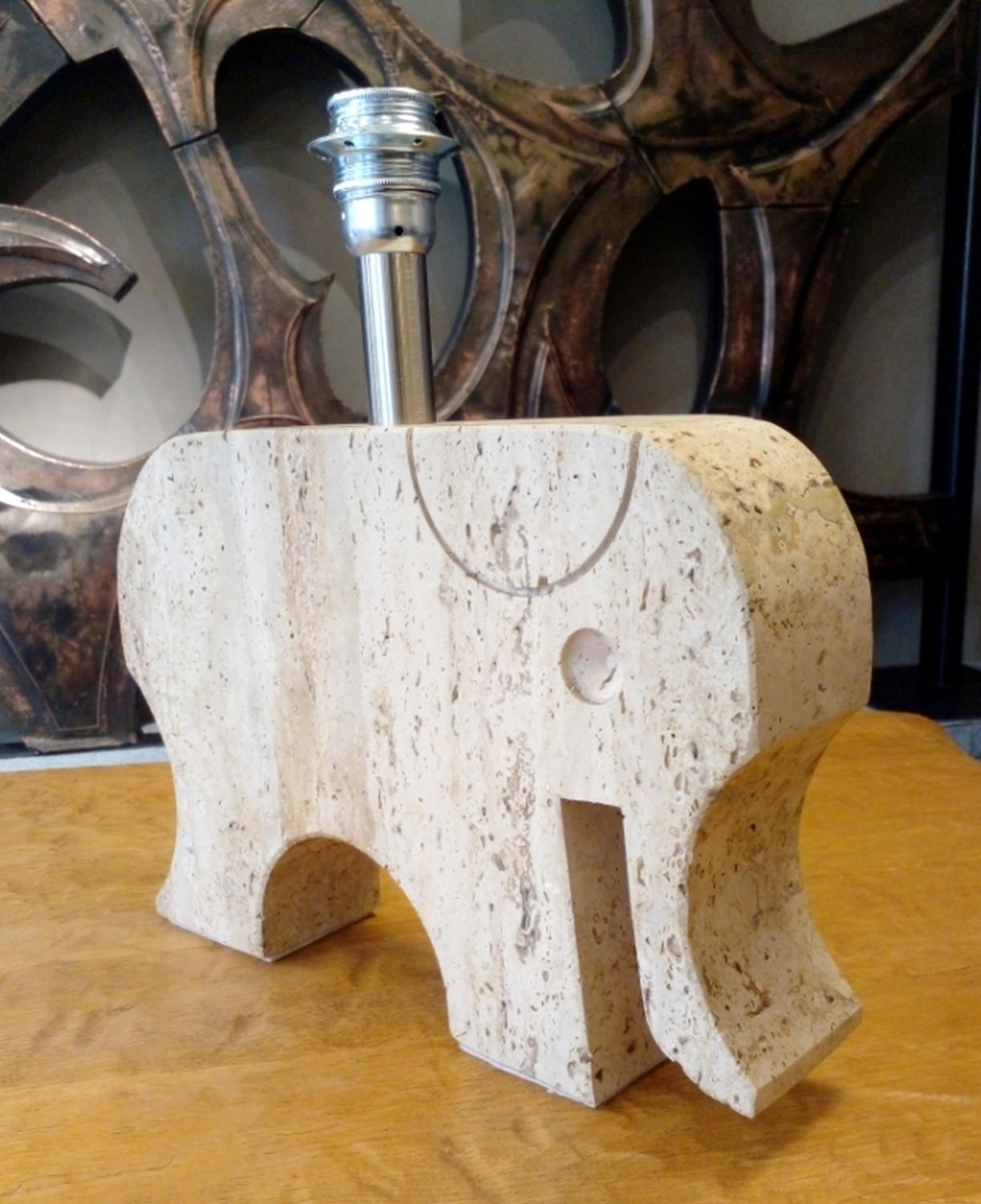 Italian Elephant table lamp by Fratelli Manelli, Italy circa 1960 For Sale