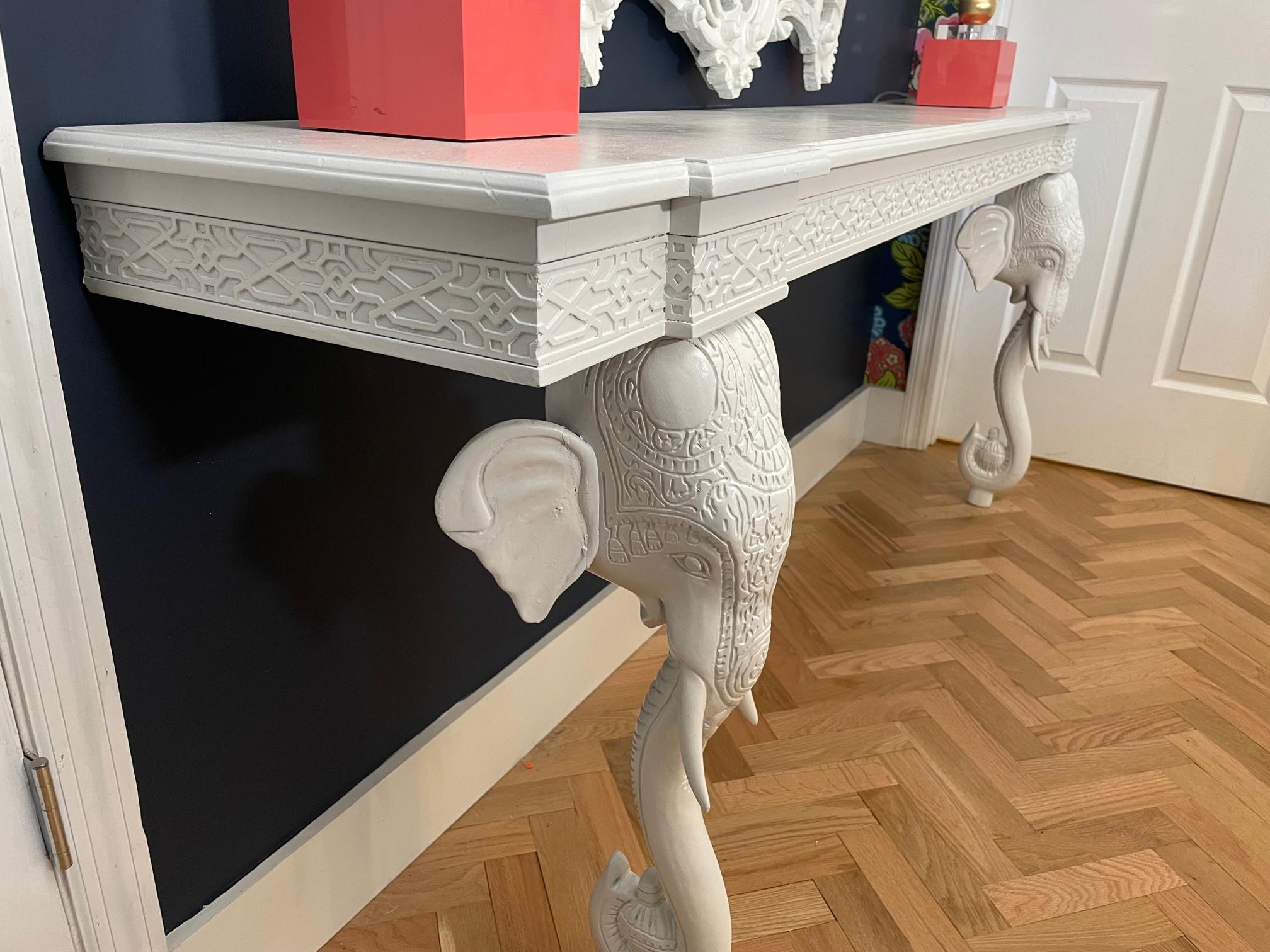 20th Century Elephant Wall Mount Console Table by Gampel Stoll For Sale