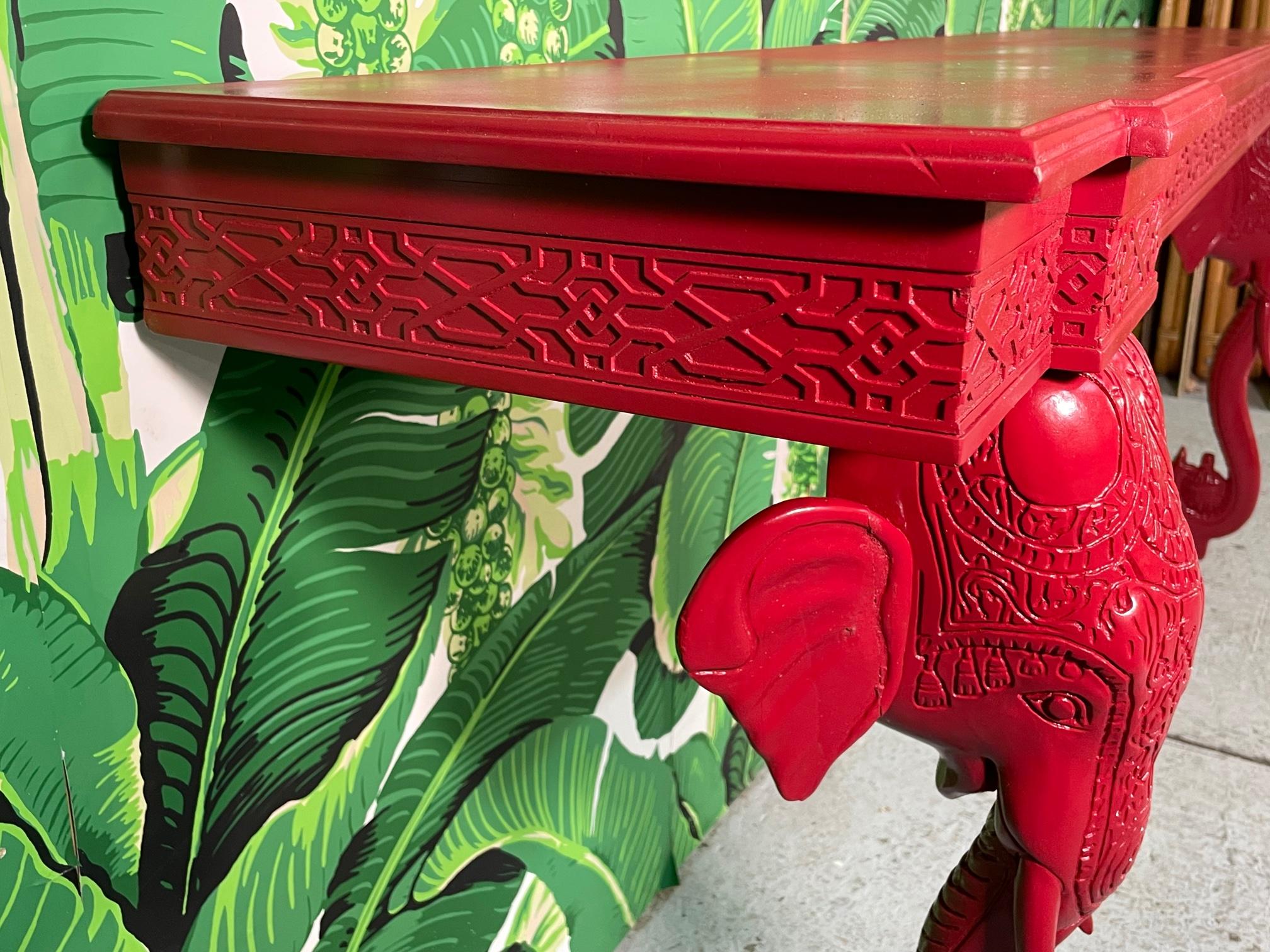 Wood Elephant Wall Mount Console Table by Gampel Stoll