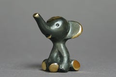 ELEPHANT Walter Bosse figurines brass patinated new Vienna Austria TALISMAN