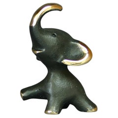 ELEPHANT Walter Bosse figurines brass patinated new Vienna Austria TALISMAN
