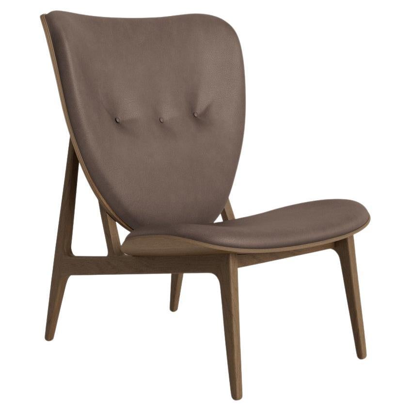 'Elephant' Wood Lounge Chair by Norr11, Light Smoked Oak, Dunes, Brown