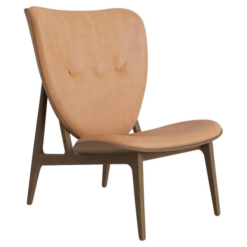 'Elephant' Wood Lounge Chair by Norr11, Light Smoked Oak, Dunes, Camel