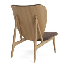 'Elephant' Wood Lounge Chair by Norr11, Natural Oak, Dunes, Brown