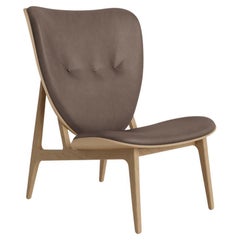 'Elephant' Wood Lounge Chair by Norr11, Natural Oak, Dunes, Brown