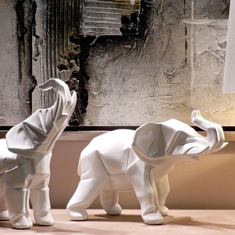Hand-Crafted Elephants Set of 2 Sculpture For Sale