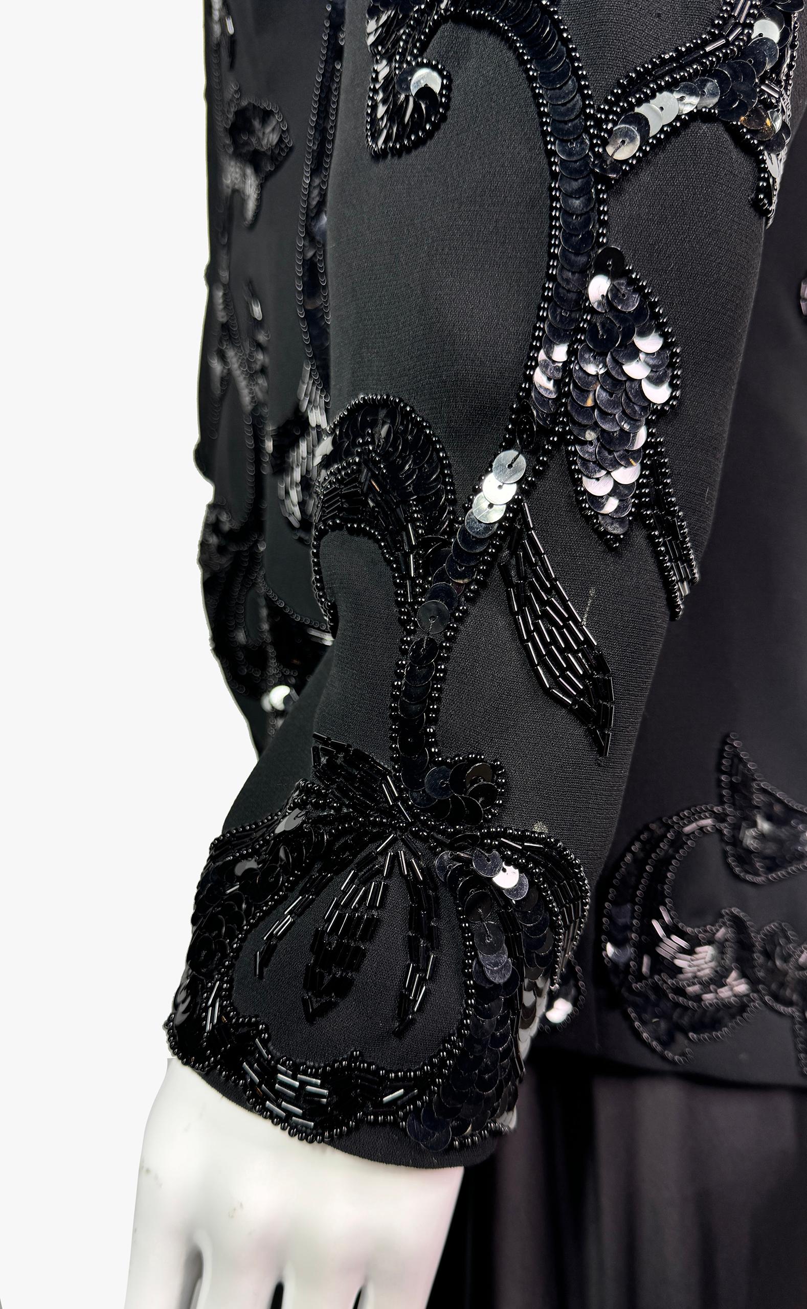 Eletra Casadei vintage sequined blazer For Sale 1