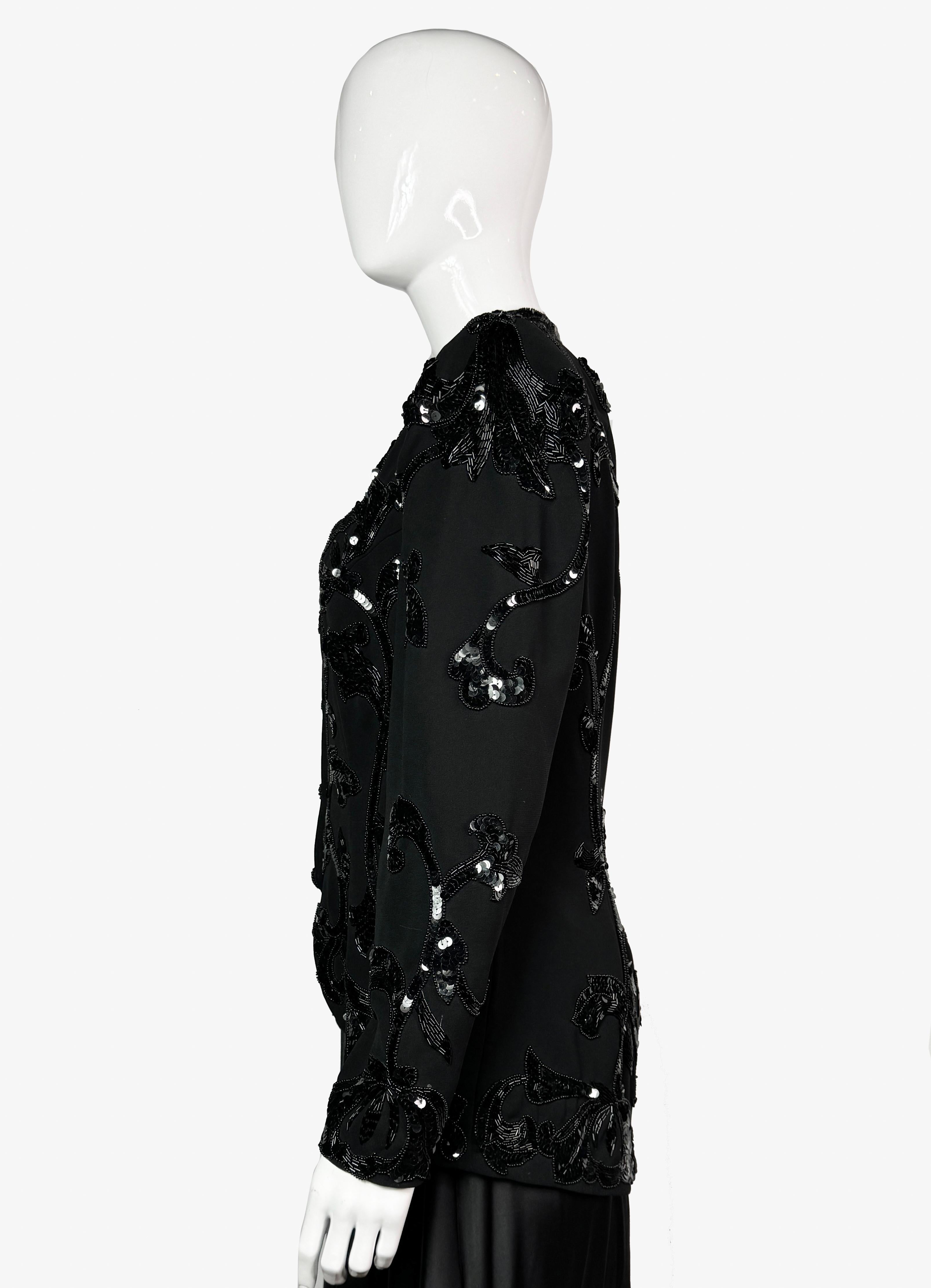 Eletra Casadei vintage sequined blazer For Sale 2