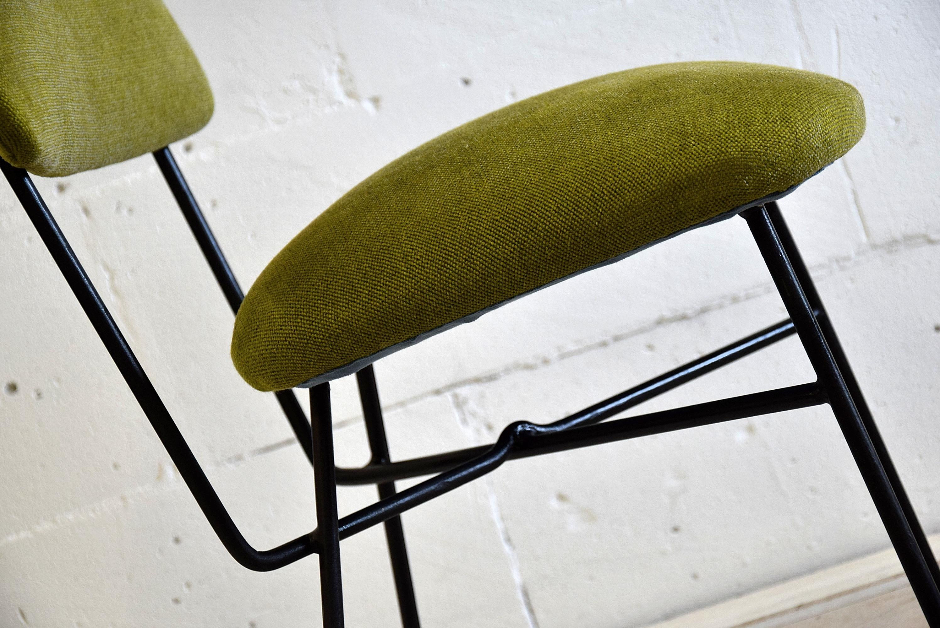 Elettra by Studio BBPR for Arflex Green Mid Century Modern Chair In Good Condition In Weesp, NL