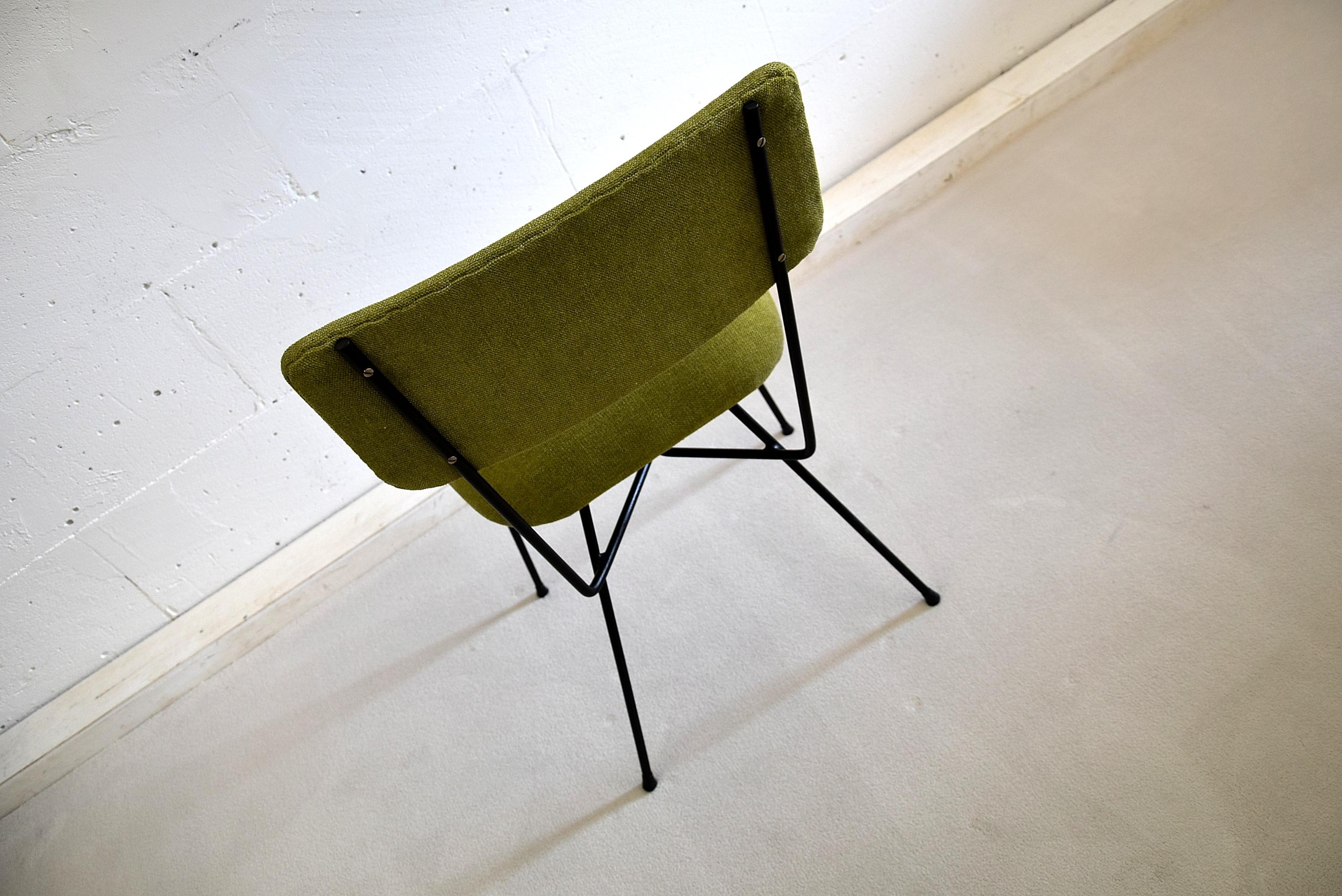 Upholstery Elettra by Studio BBPR for Arflex Green Mid Century Modern Chair