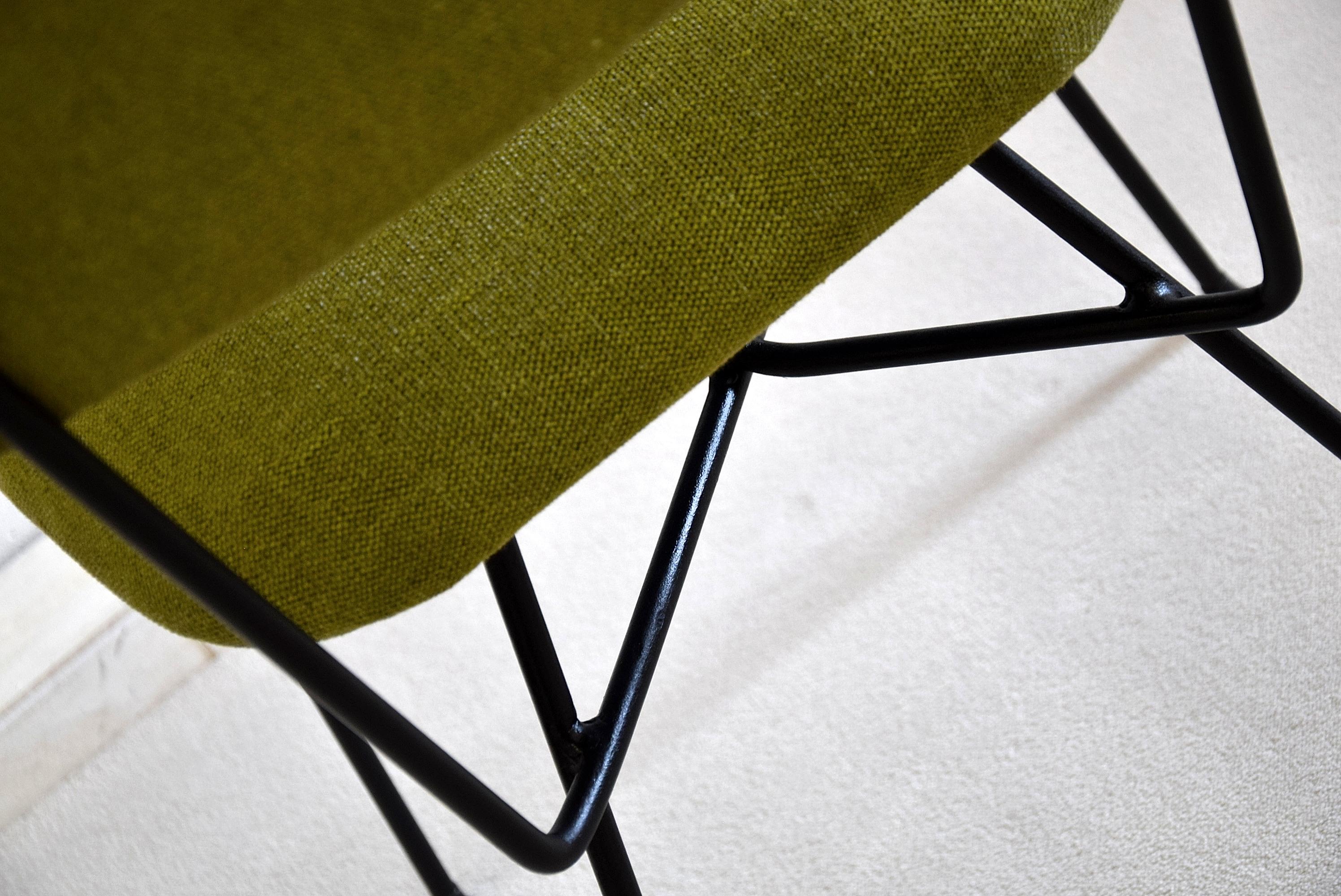 Elettra by Studio BBPR for Arflex Green Mid Century Modern Chair 1