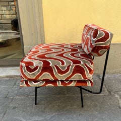 Silla Elettra Lounge Pieza Vintage Original Diseñada por Studio BBPM Italia 1954