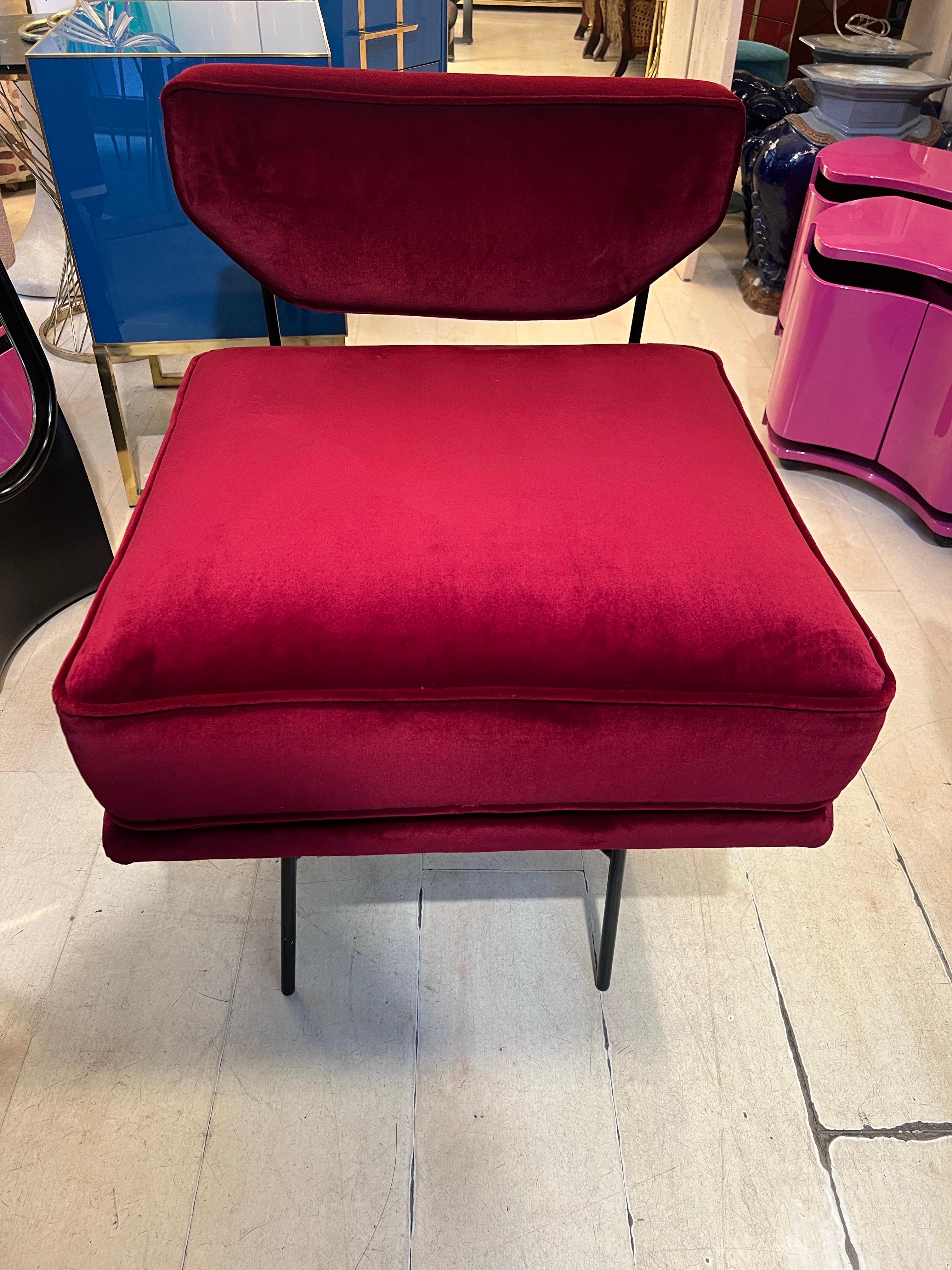 Mid-Century Modern Elettra Lounge Chair Original Vintage Piece Designed by Studio BBPM Italy 1954 For Sale