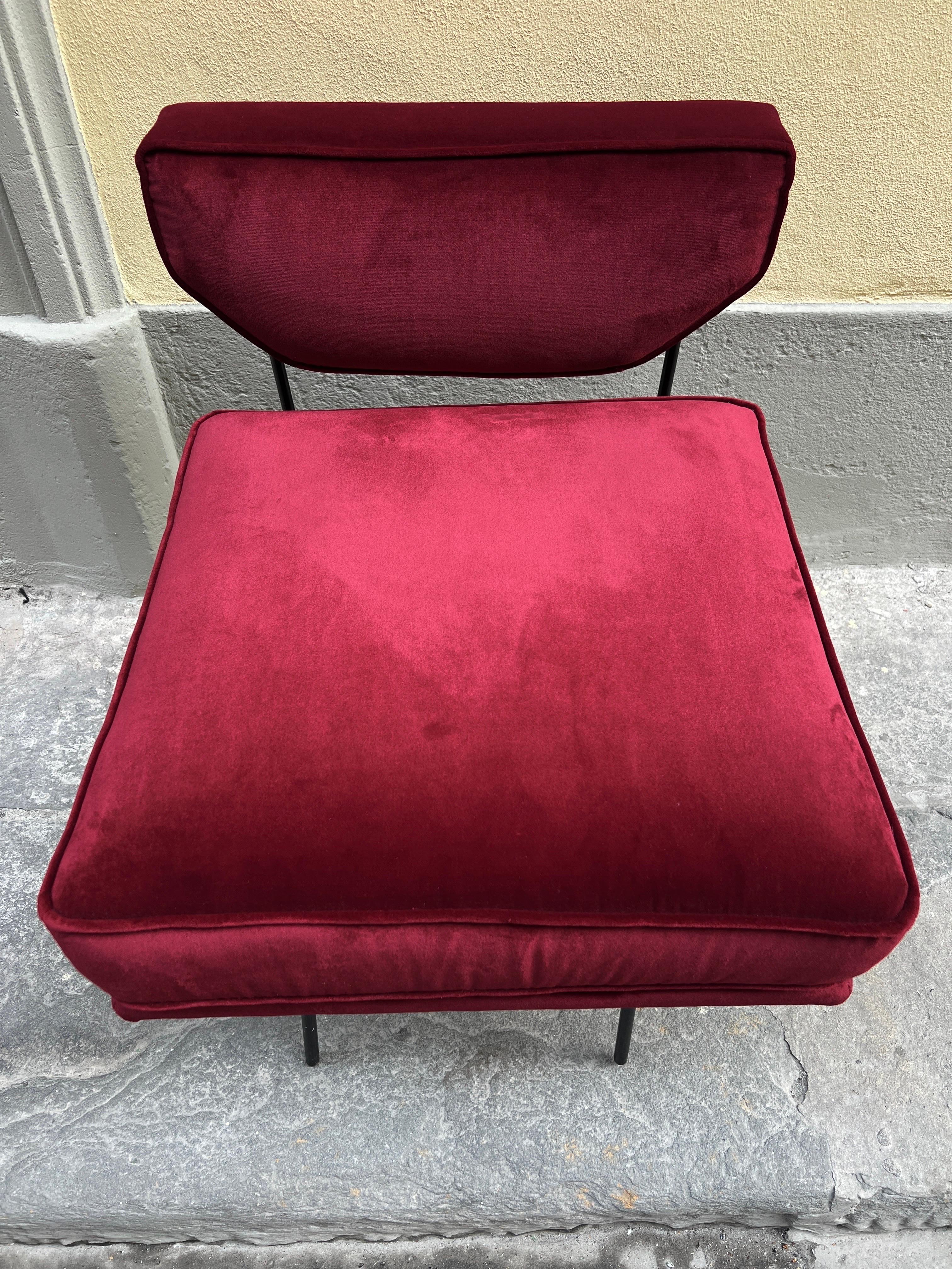 Italian Elettra Lounge Chair Original Vintage Piece Designed by Studio BBPM Italy 1954 For Sale