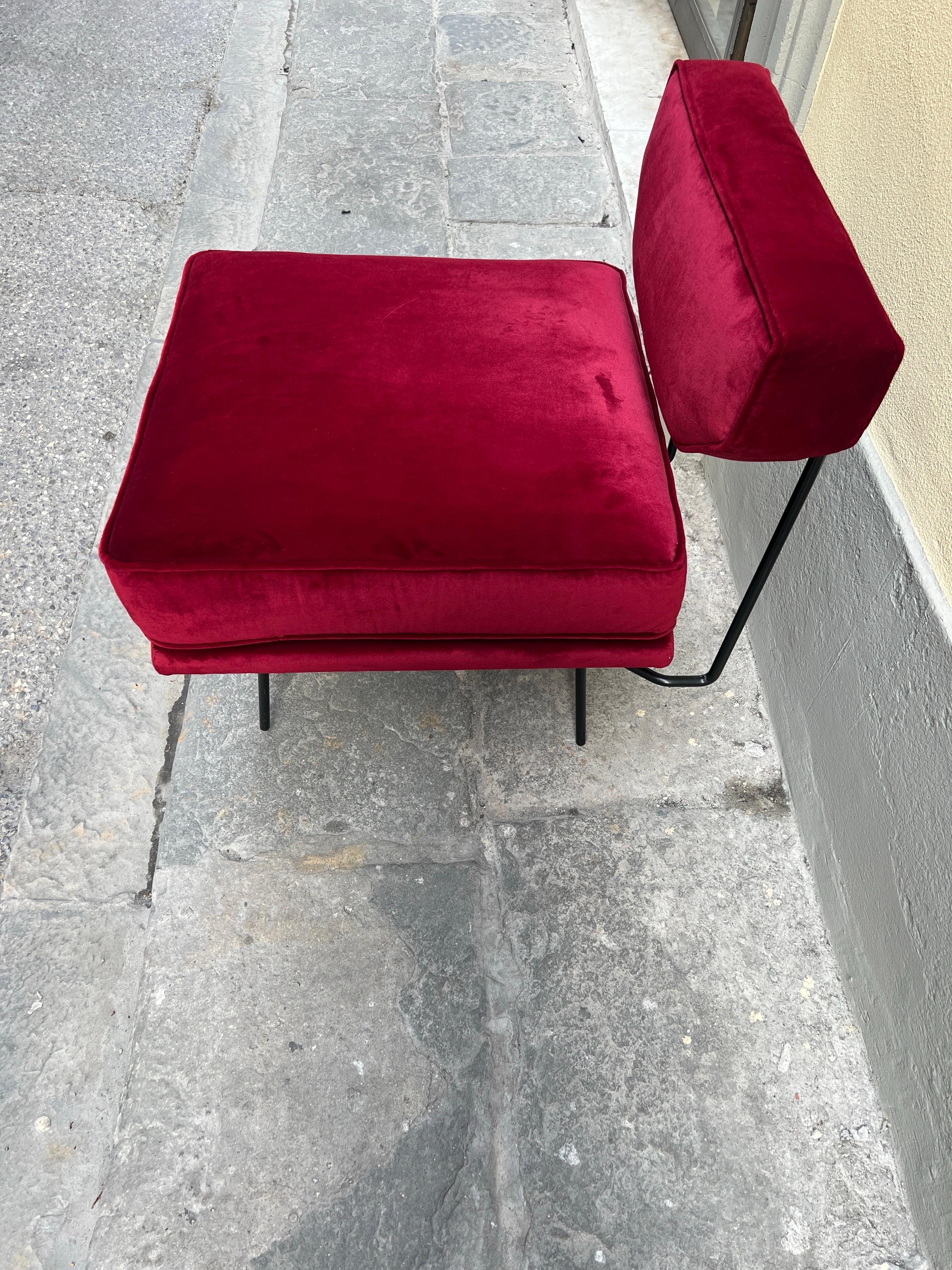 Elettra Lounge Chair Original Vintage Piece Designed by Studio BBPM Italy 1954 In Good Condition For Sale In Florence, IT