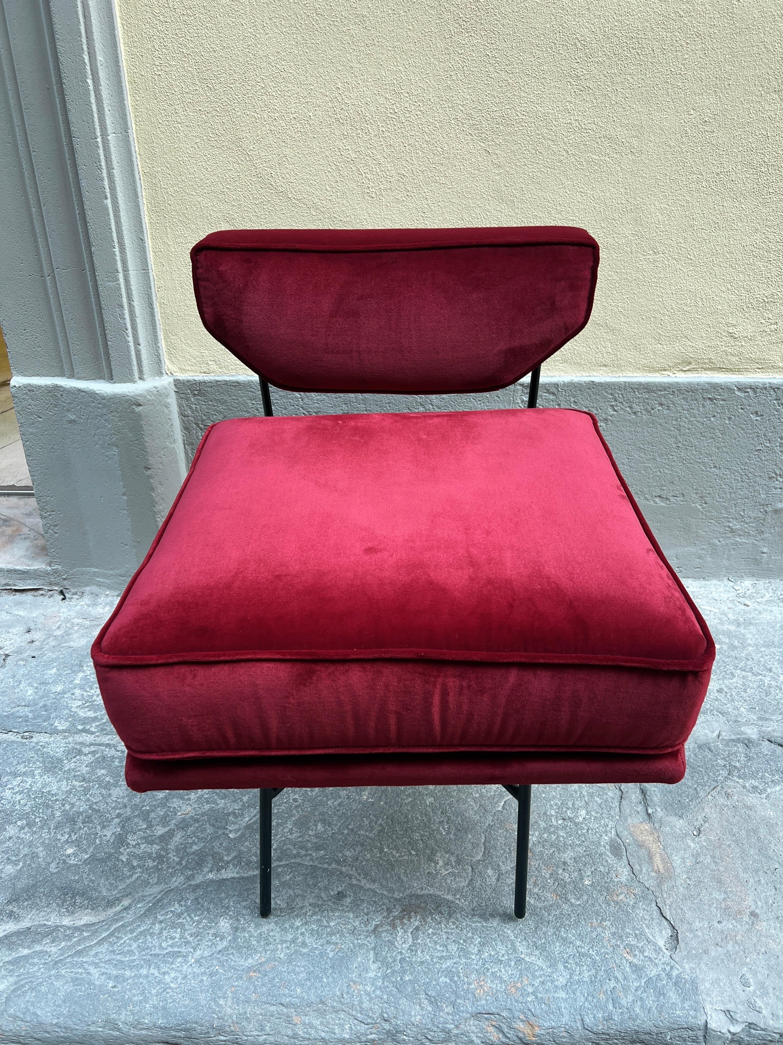 Elettra Lounge Chair Original Vintage Piece Designed by Studio BBPM Italy 1954 For Sale 1