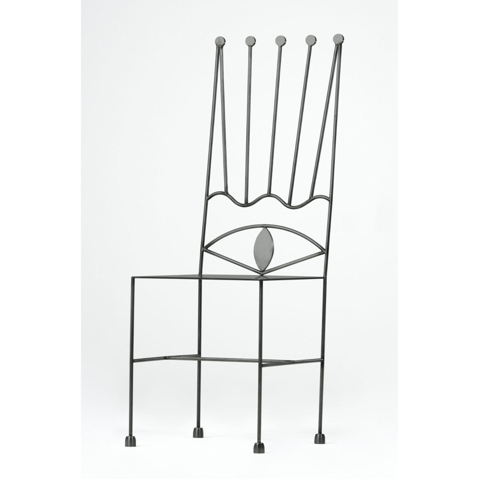 Italian Elettrica Chair with Cushion by Qvinto Studio For Sale