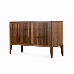 Eleva Solid Wood Dresser, Walnut in Hand-Made Natural Finish, Contemporary