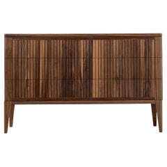 Eleva Solid Wood Dresser, Walnut in Hand-Made Natural Finish, Contemporary